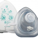 CPR Mask, 02 inlet, case
